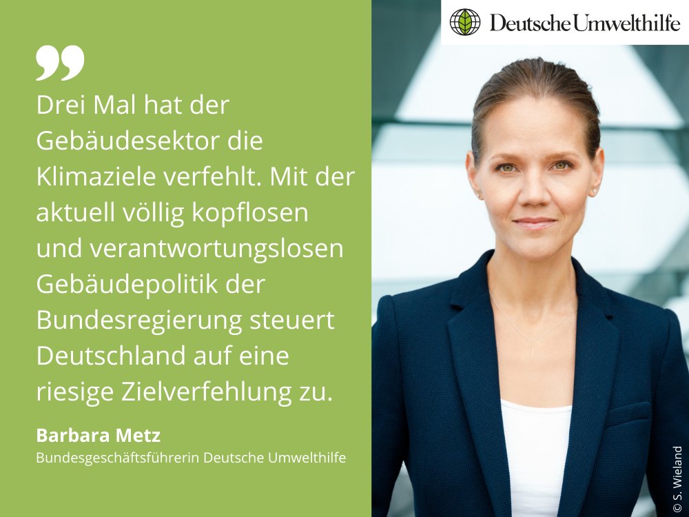 'Die Gebäudepolitik der BuReg ist ein klimapolit. Desaster und heißt, dass Mio. Menschen ihre Energiekosten nicht mehr werden bezahlen können. Das verhindert nun das Gericht dank unserer #Klimaklagen & zwingt die Ampel, ein echtes Sofortprogramm vorzulegen', so @BarbaraHMetz.