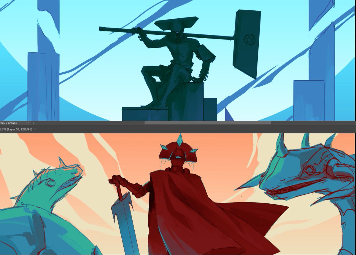 so here are 2 #riskofrain wips that i have been thinking too much of but never find time to actually render.