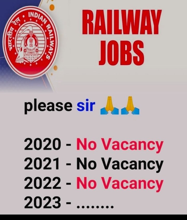 2018 -19 के बाद से रेलवे में कोई नई वैकेंसी नहीं आई.... #Modiji_Railway_Vacancy_Do