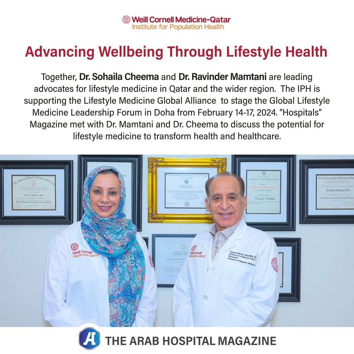 @IPHQatar #Wellbeing #LifestyleHealth
Full Interview: hospitalsmagazine.com/advancing-well…