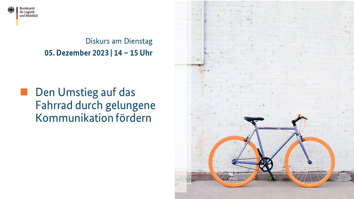 Um den Umstieg aufs #Fahrrad zu fördern, ist auch eine entsprechende #Kommunikation zentral – wie diese erfolgreich gestaltet werden kann, stellt die Initiative RadKULTUR im Webinar am 5.12. vor.

📢 Hier geht's zur Anmeldung: difu.de/18168