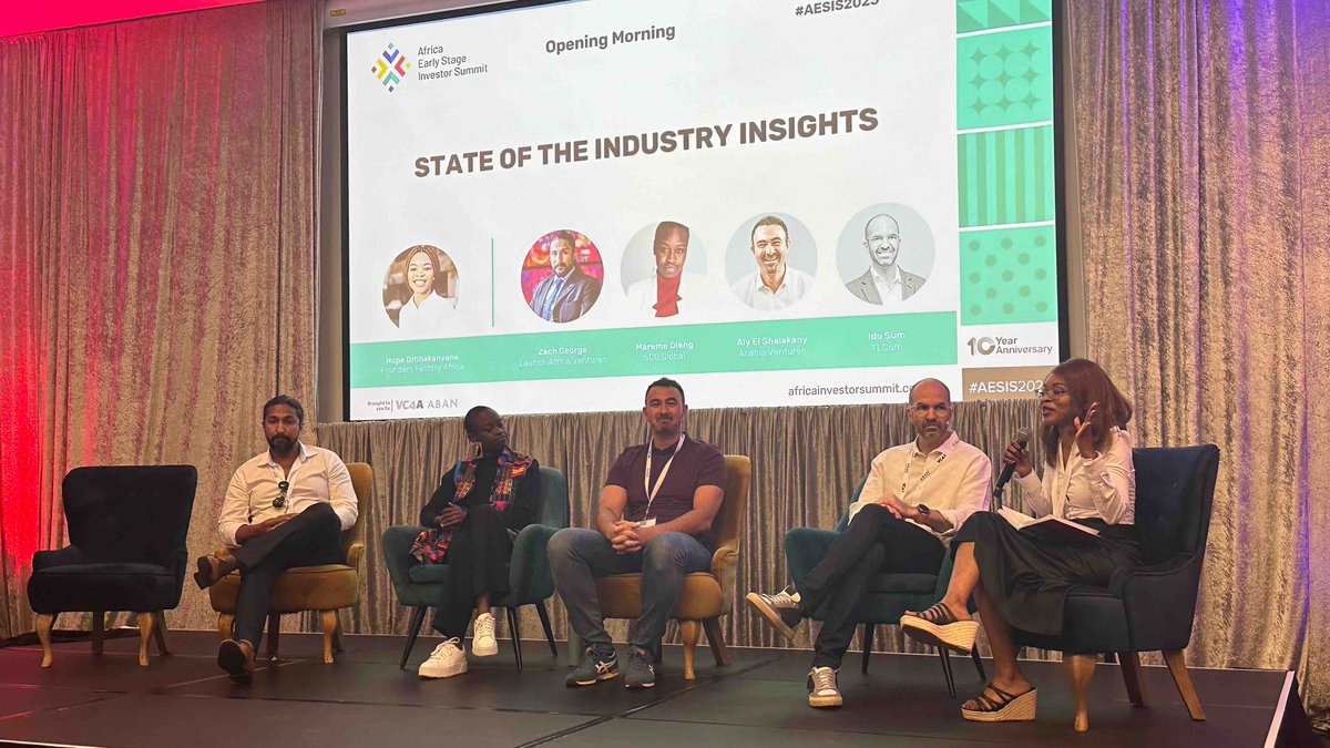 VC4A_Africa's tweet image. Tuning in for a fascinating panel on the state of the industry with these esteemed experts! 🚀
#AESIS2023 #AESIS2023xVC4A #AfricaInvestorWeek