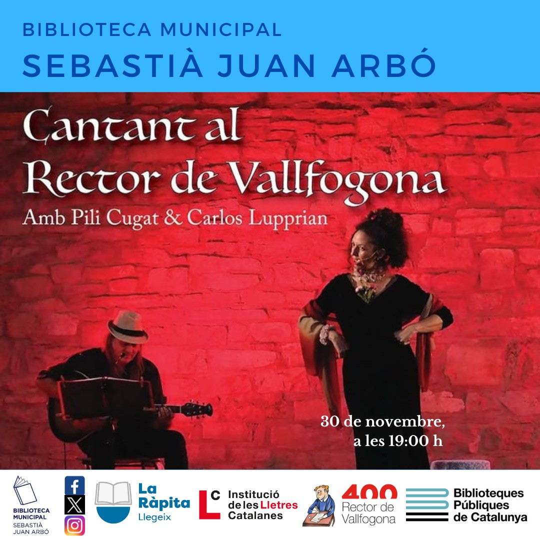 Avui, a les 19:00 h, música i poemes del rector de Vallfogona! @ajlarapita @lletres @AnyRector  @MuseuMarEbre @CultuRapita1