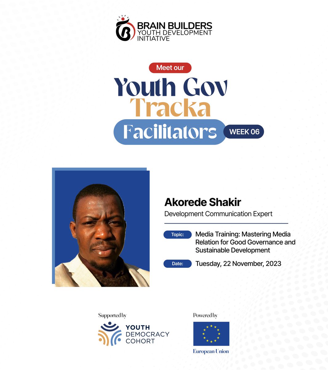 BrainBuilders01's tweet photo. while @akorive001 talked about media relations for good governance and sustainable development. @sofie_bichi spoke about stakeholder management. @Sarah_Egbo shared insight on public speaking and storytelling techniques.
@YouthCohort
#YDC
#YouthGovTracka
#DemocracyWithBBYDI https://t.co/vWbyVyPRYq