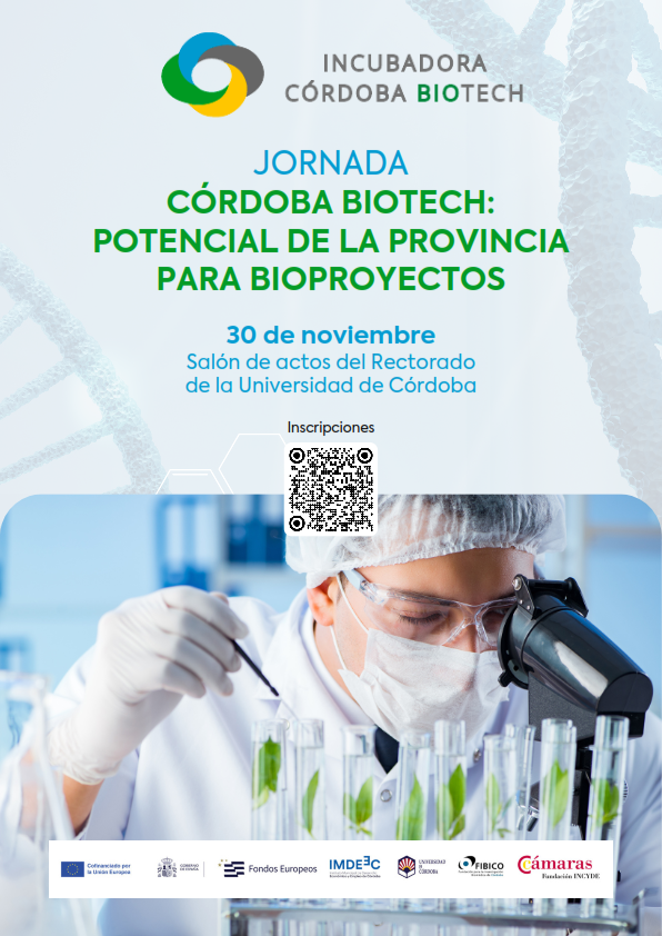 Hoy jueves 30 de noviembre a partir de las 10horas celebramos la Jornada "Córdoba Biotech: potencial de la provincia para bioproyectos"

🚀 Conoce casos de éxito, descubre proyectos innovadores y conecta en el espacio de networking

&gt;&gt; mtr.cool/tyqxknsfez