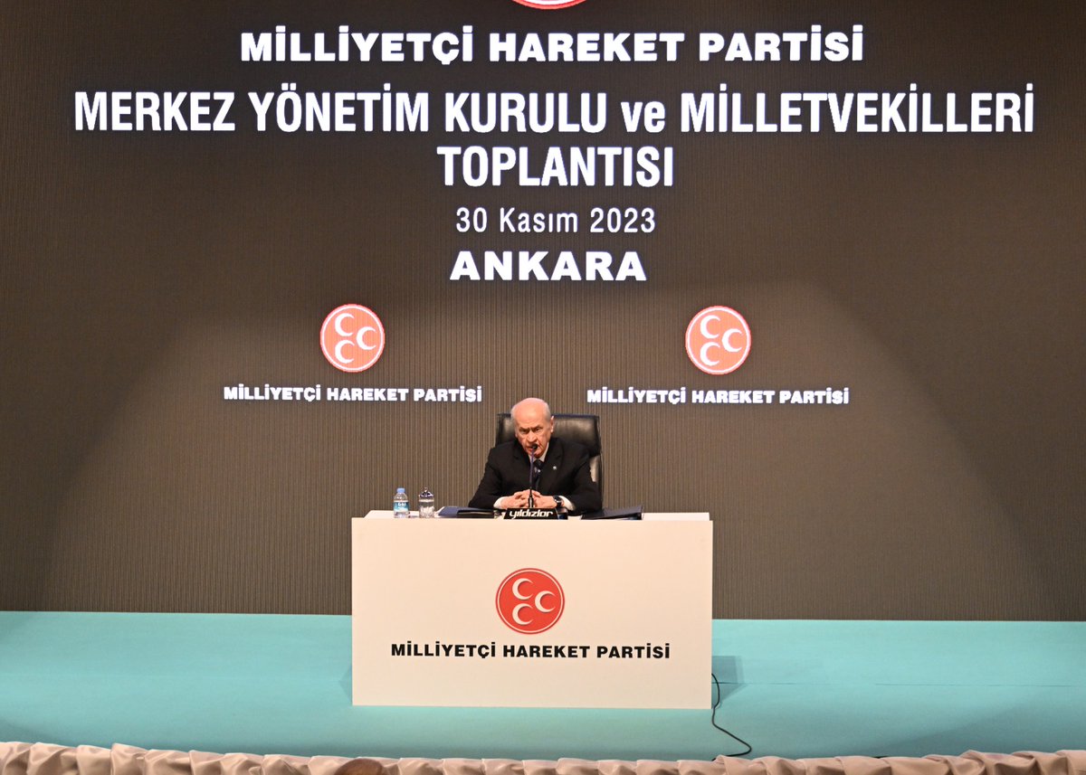 MHP_Bilgi's tweet photo. Genel Başkanımız Sayın Devlet BAHÇELİ'nin Başkanlığında Merkez Yönetim Kurulu, Merkez Disiplin Kurulu ve Milletvekilleri Toplantısı Başladı. https://t.co/pAkUE3HuJD