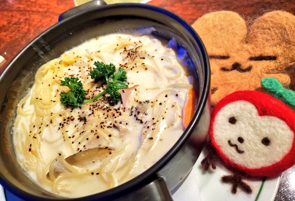 Chieri_123's tweet photo. たっぷりあさりの
クリームパスタ土鍋仕立て🍝
#Breath
#ABCDays https://t.co/bKB7d9eraR