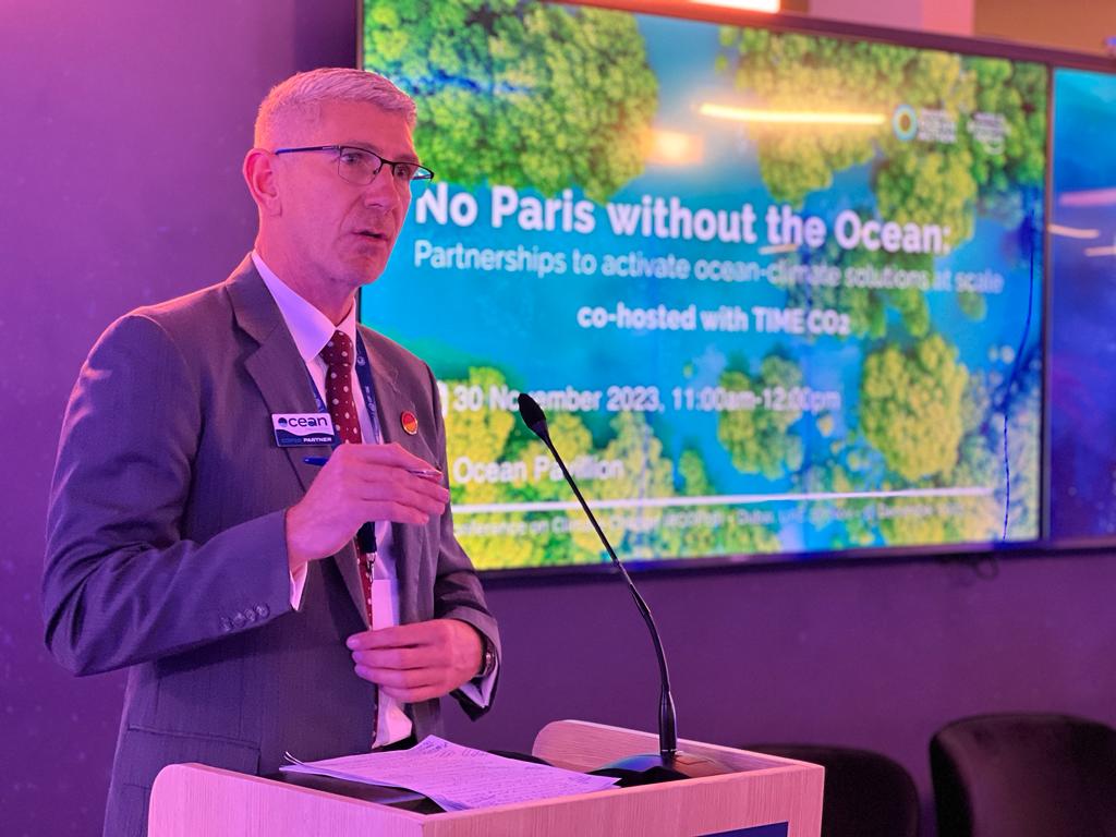 "The scourge of plastic pollution, as well as being an environmental &amp; human health threat, is a climate threat. We cannot let the forecast tripling of virgin plastic by 2060 happen. Right there we have a CO2 emissions problem."

Our Chief Scientist, Dr Tony Worby at #COP28