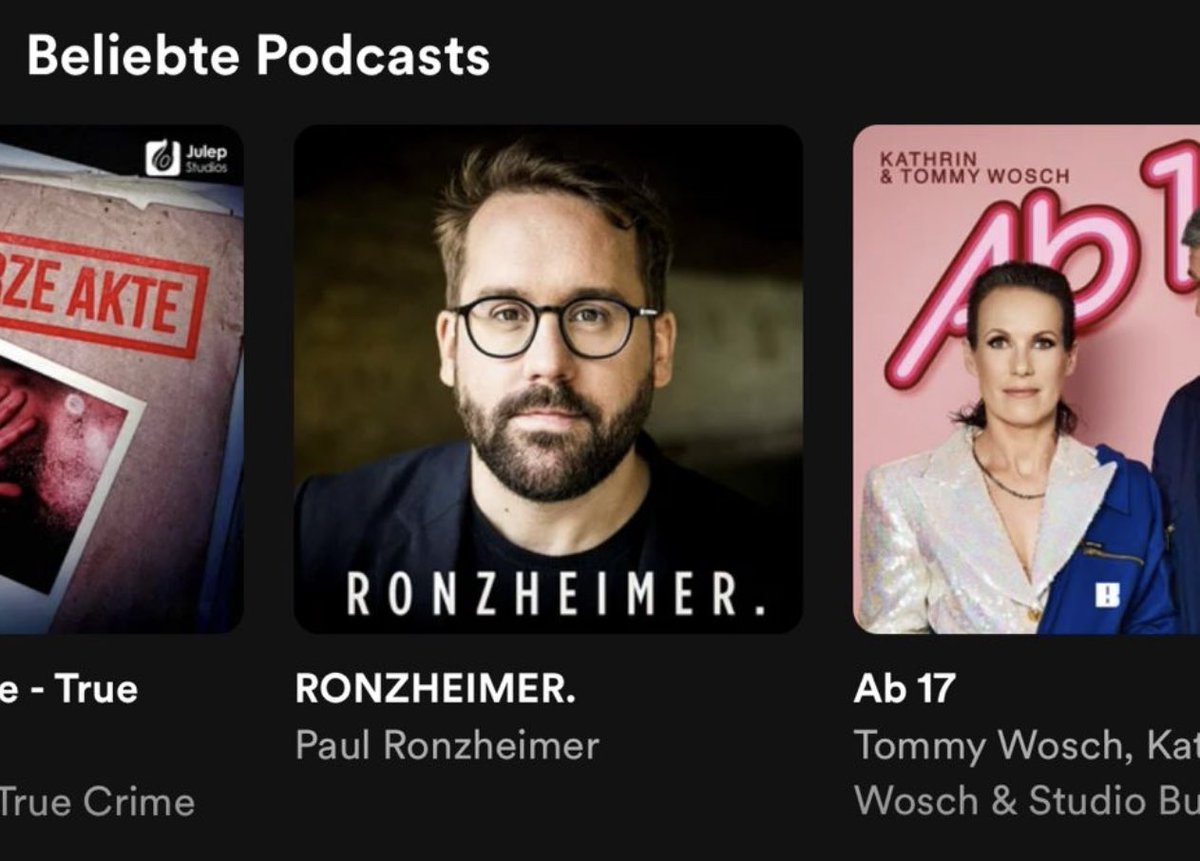 Wir freuen uns riesig, dass wir es im von Spotify ausgewiesenen Jahres-Rückblick 2023 zu den beliebtesten Podcasts geschafft haben. Seit August sind wir erst dabei und es macht große Freude. Danke ans ganze Team!