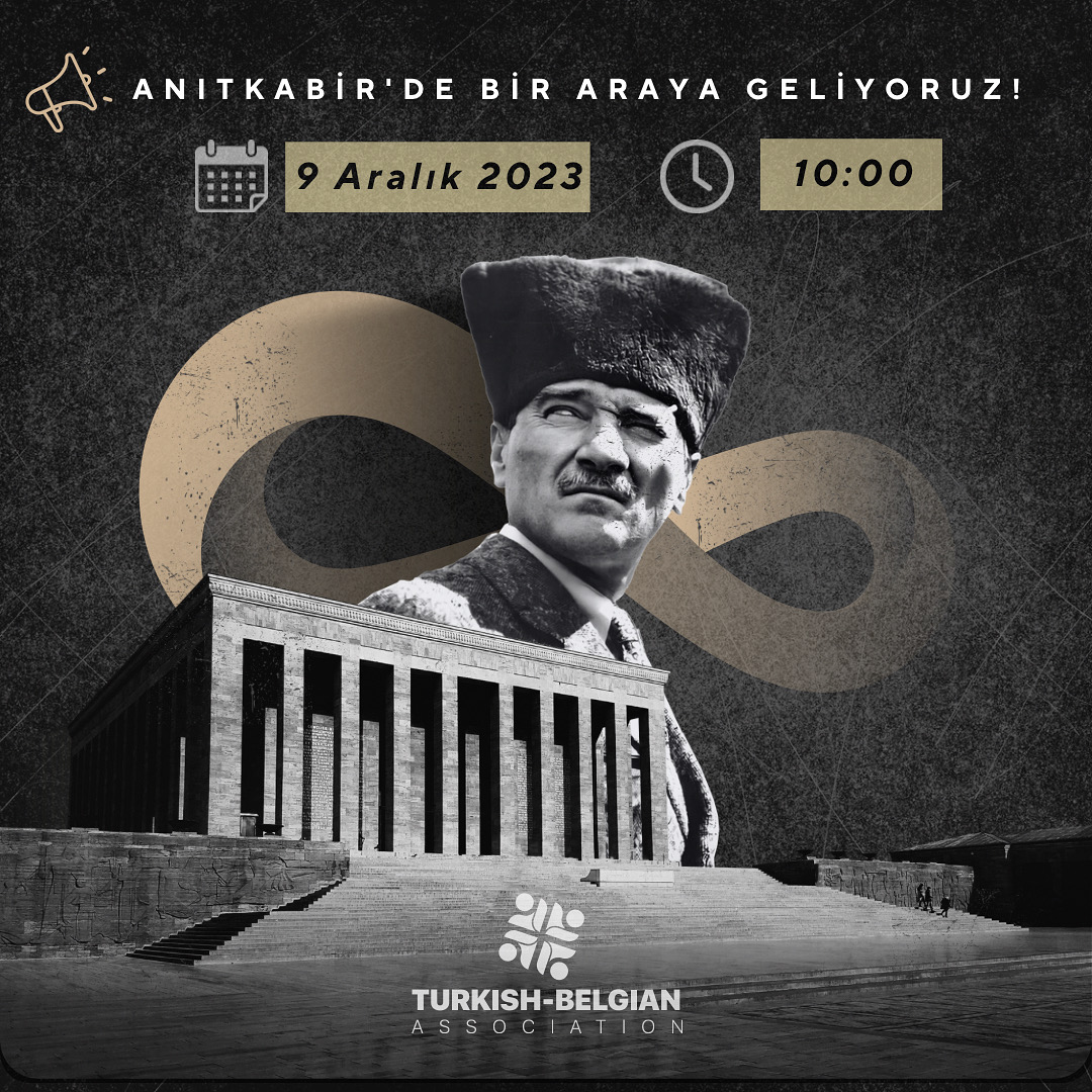 Turkish Belgian Association (@tba_assn) on Twitter photo Marking the Republic's centenary and the 185th year of diplomatic ties btw 🇧🇪🇹🇷, we pay tribute to Mustafa Kemal Atatürk.
Waiting you for the ceremony! Afterward, embark on an unforgettable Anıtkabir tour with a guide.
Confirm your attendance by December 4.
📧 info@tbaassn.com Marking the Republic's centenary and the 185th year of diplomatic ties btw 🇧🇪🇹🇷, we pay tribute to Mustafa Kemal Atatürk.
Waiting you for the ceremony! Afterward, embark on an unforgettable Anıtkabir tour with a guide.
Confirm your attendance by December 4.
📧 info@tbaassn.com