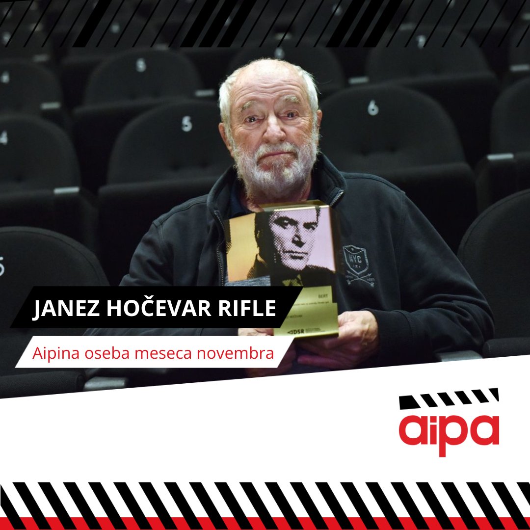 <a href="/Directors_SI/">DSR</a> so v @Slo_KINOTEKA podelili letošnjo nagrado bert za življenjsko delo na področju filmske igre Janezu Hočevarju Rifletu.🤩

V imenu AIPA mu ob prejeti nagradi iskreno čestitamo in se veselimo nadaljnjega sodelovanja.👏🏼🎉