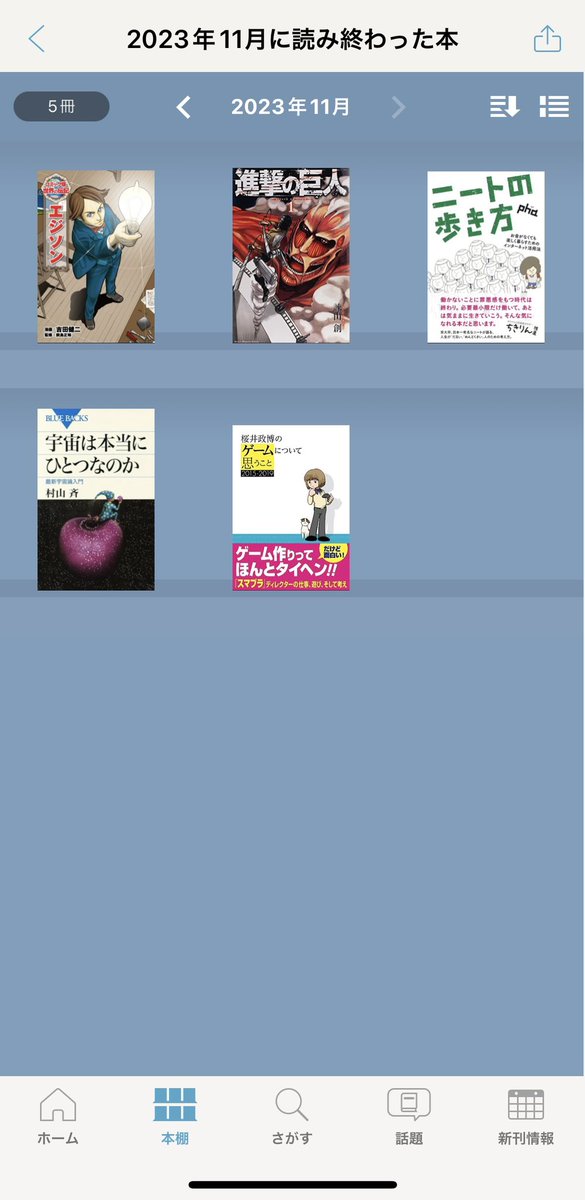 #読了
11月に読んだ本
いろんなジャンルを読んでいきたい