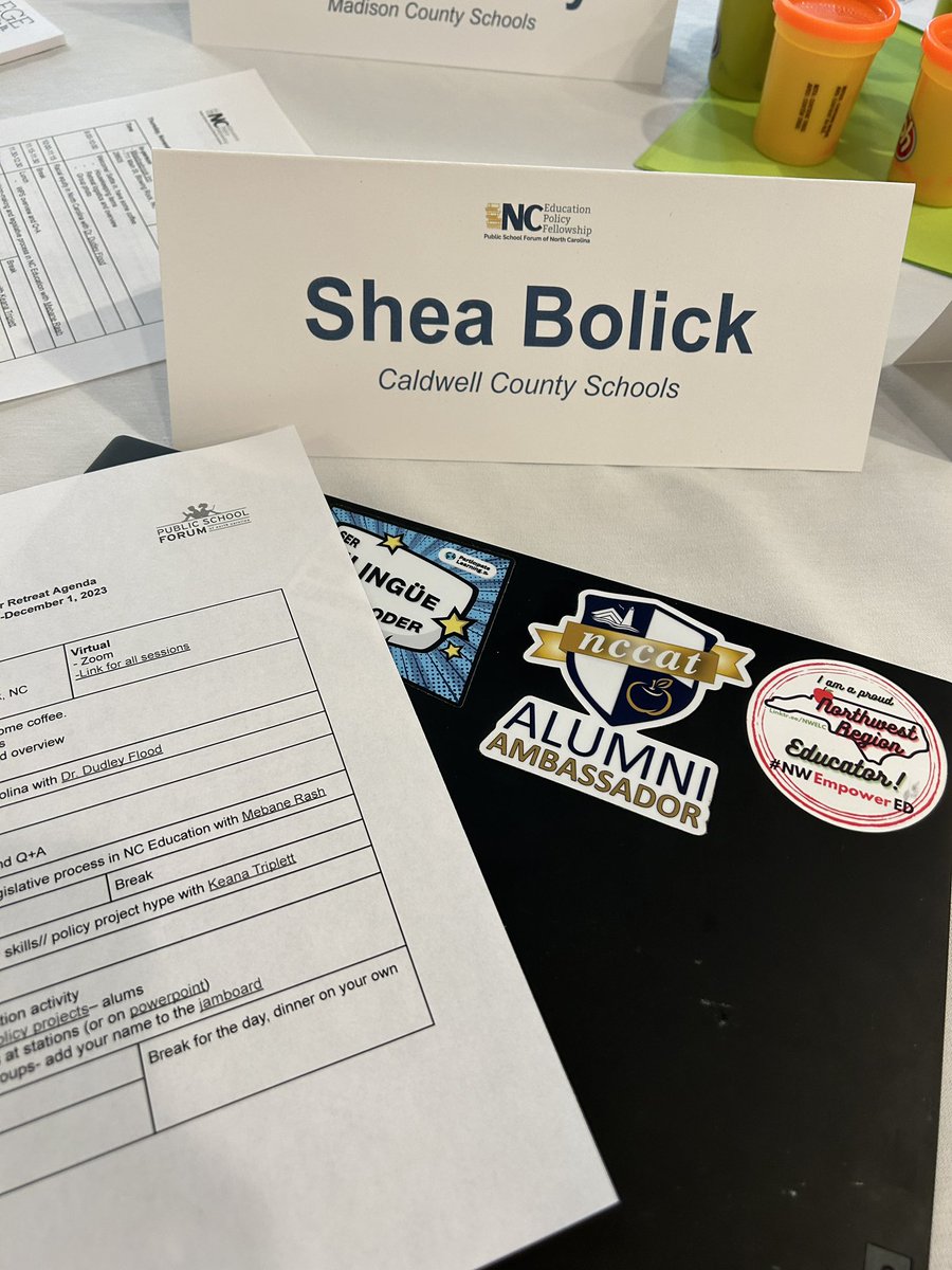 sheabolick's tweet photo. Ready for a day of training in Blowing Rock with the Education Policy Fellowship! Excited to hear from North Carolina experts on how to advocate for students and educators in Caldwell County, the Northwest, and our great state! #BWFund #NCTOYPOY https://t.co/QIvm0m8nJM