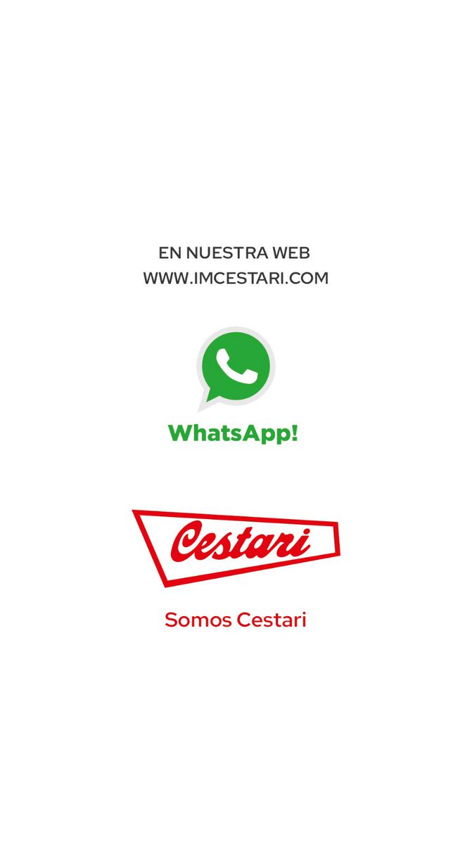 CestariTolvas's tweet image. Comunicáte con nosotros. WhatsApp directo a #Cestari en nuestra web imcestari.com