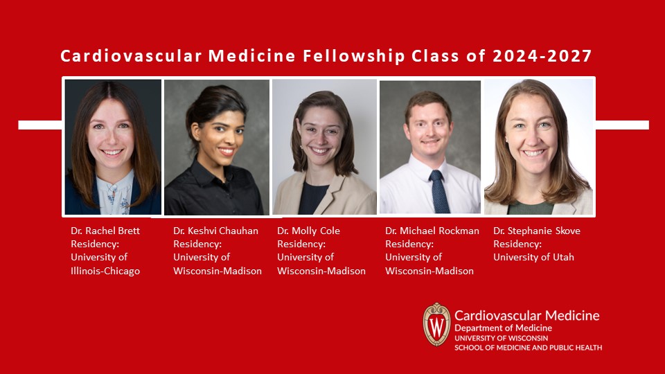 Excited to share yesterday's #MatchDay results! We matched 5 exceptional applicants for the Cardiovascular Medicine Fellowship.