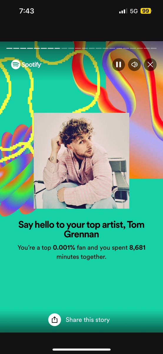 rygram13's tweet image. thanks for the past year @Tom_Grennan  it's been amazing haha 🥳❤️