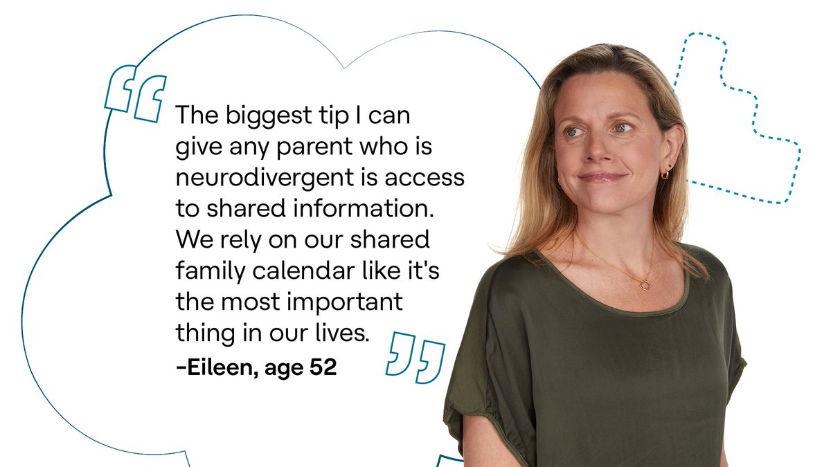 What are some tips you use to help your family stay organized and on track? Learn more about Eileen’s experience as a neurodivergent mom — from getting diagnosed with ADHD to the assistive technology tools that help her the most: u.org/49ZNOHF