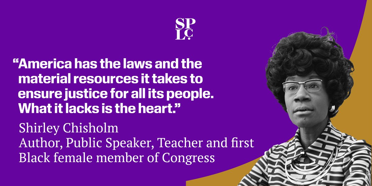 #OTD, we remember Shirley Chisholm. She was the first Black Congresswoman, the first Black candidate for a major party's nomination for president, and the first woman to run for the Democratic Party's presidential nomination. Happy birthday, Ms. Chisholm. #TheMarchContinues.