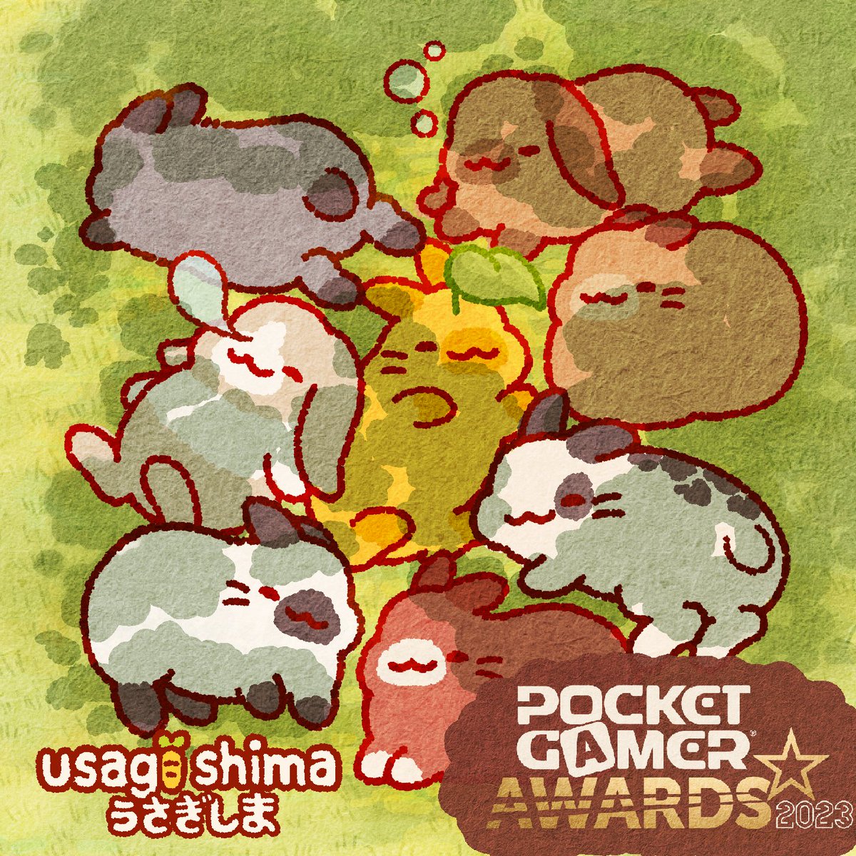 _pank0's tweet photo. Last day to vote for Usagi Shima in the Pocket Gamer Awards! 🐰

Help the bunnies win mobile game of the year! 🫴🐇✨

🗳️: https://t.co/8UFXjt1VRZ https://t.co/VqX6yScJE8