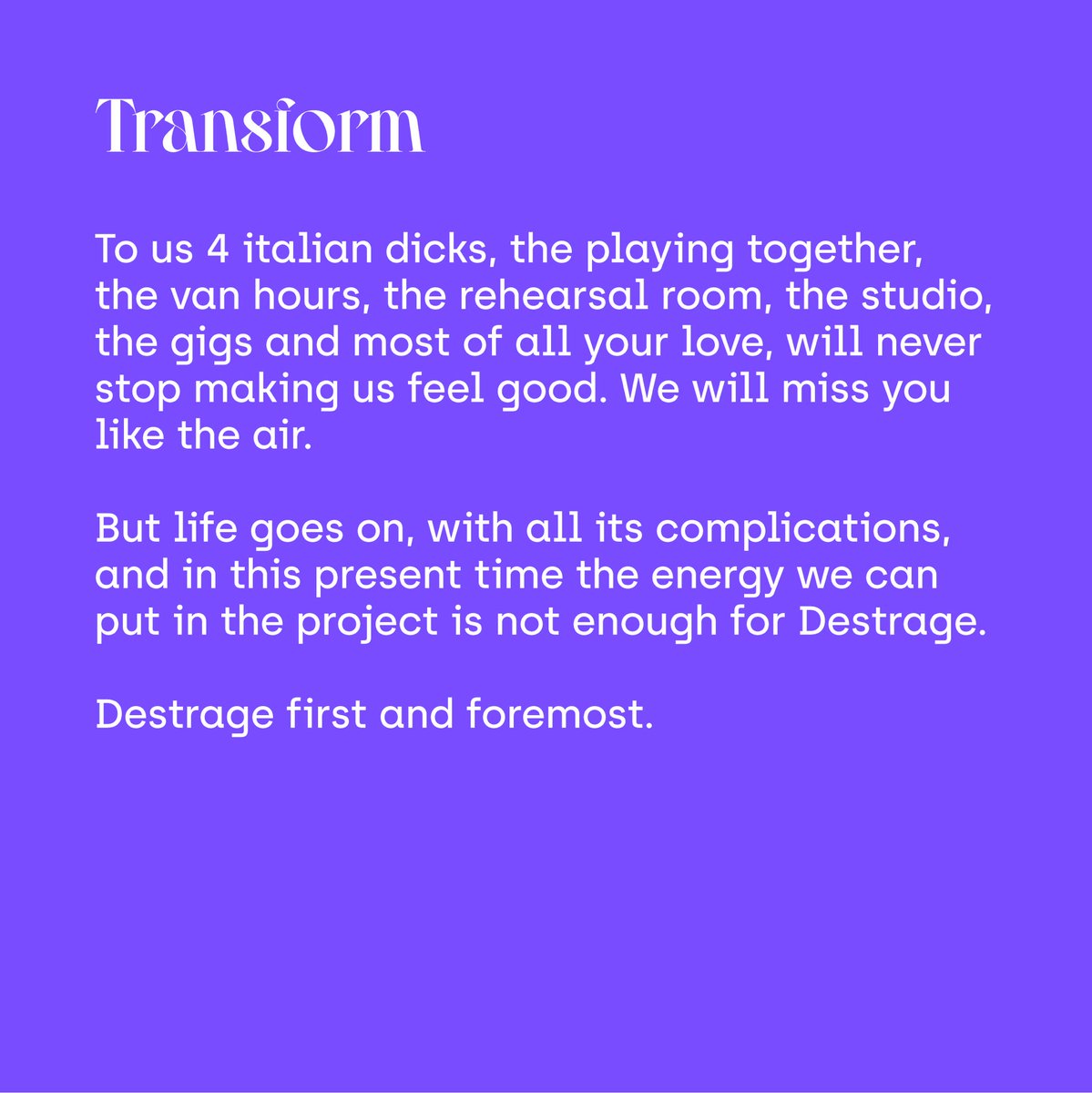 Destrage tweet media