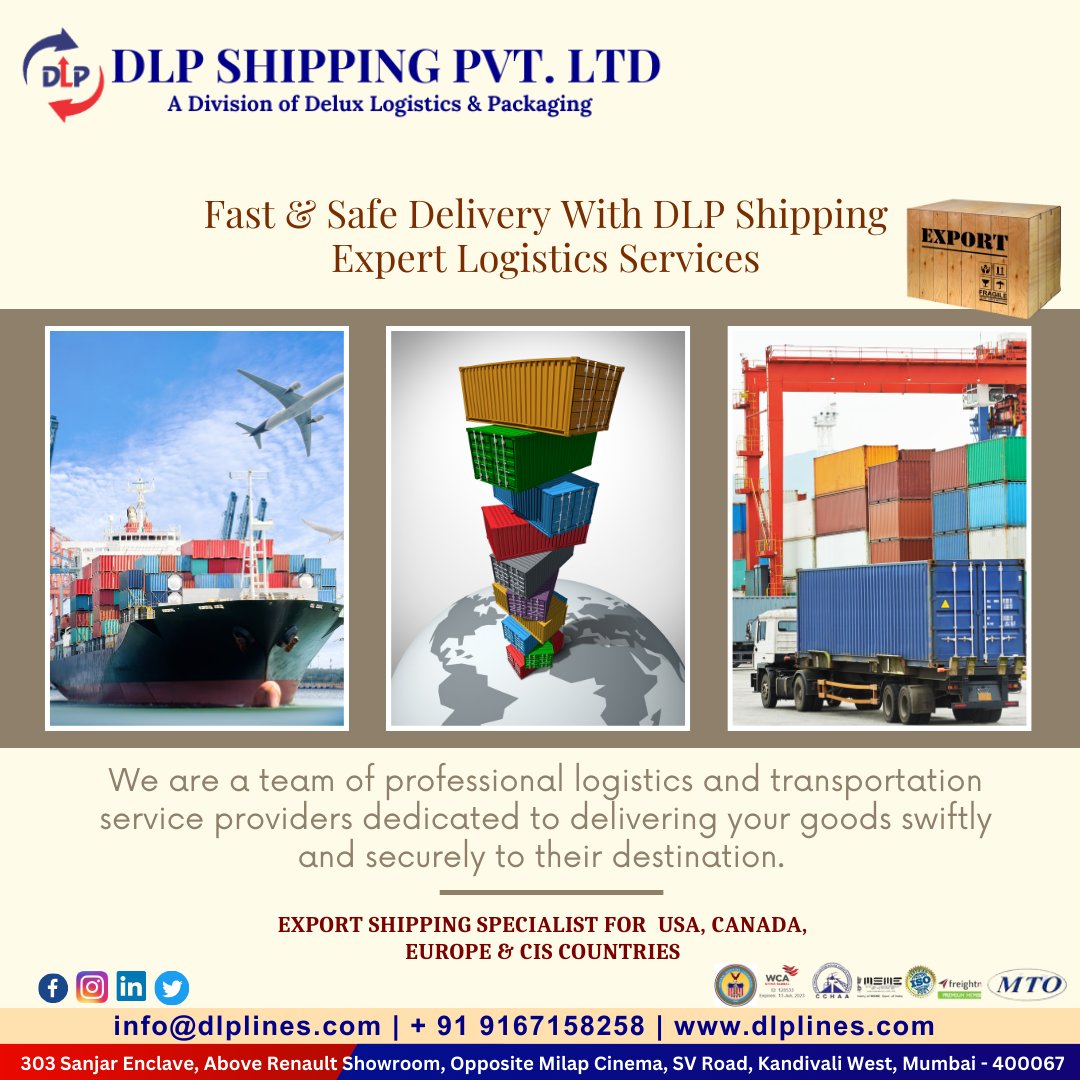 Fast &amp; Safe Delivery With DLP Shipping
Expert Logistics Services