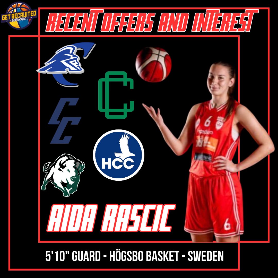GRecruitedHoops's tweet photo. Women’s coaches: Recent offers and interest for 2024 guard @AidaRascic—5’10”, strong, savvy, good in transition and can really shoot it! Competitor, too. Reach out and get involved! 🇸🇪🏀📈 https://t.co/w7OgjxUF7p