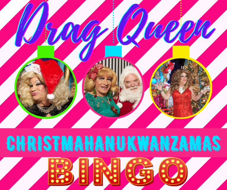 Come join our ChristmaHanuKwanzamas #DragQueen Bingo! Join Bubba D. Licious, Erica Lee &amp; special guests December 12th for a #holiday themed evening of food, fun, cocktails featuring Tito's Handmade Vodka and of course...Bingo! Tix at palsatlanta.yapsody.com  #palsatlanta #atlanta