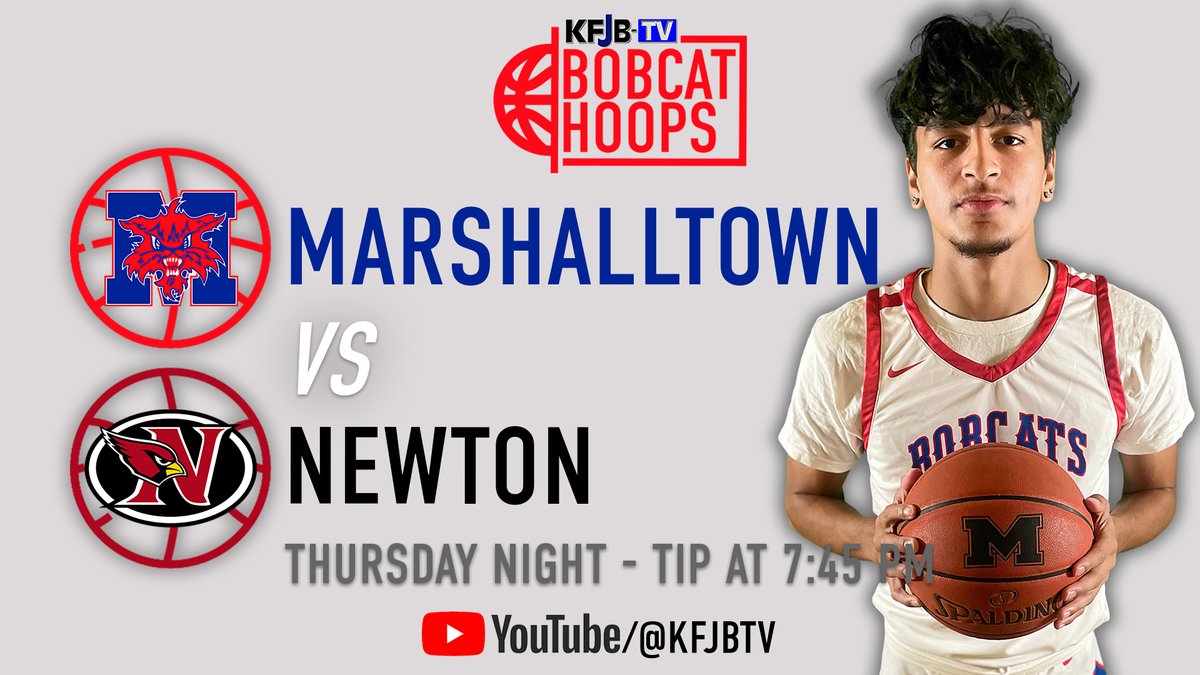 🚨Rivalry Game!!!🚨

🏀 <a href="/MHSBobcatHoops/">Marshalltown Boys Basketball</a>  vs <a href="/NewtonCardsBB/">Newton Boys Basketball</a> 
⌚️ Countdown to Tipoff starts at 7:15 pm 
🎙️ @Brandon_L_Lewis  &amp; <a href="/Dylan_JB_Does/">Dylan Does</a> 
📺 YouTube.com/@KFJBTV