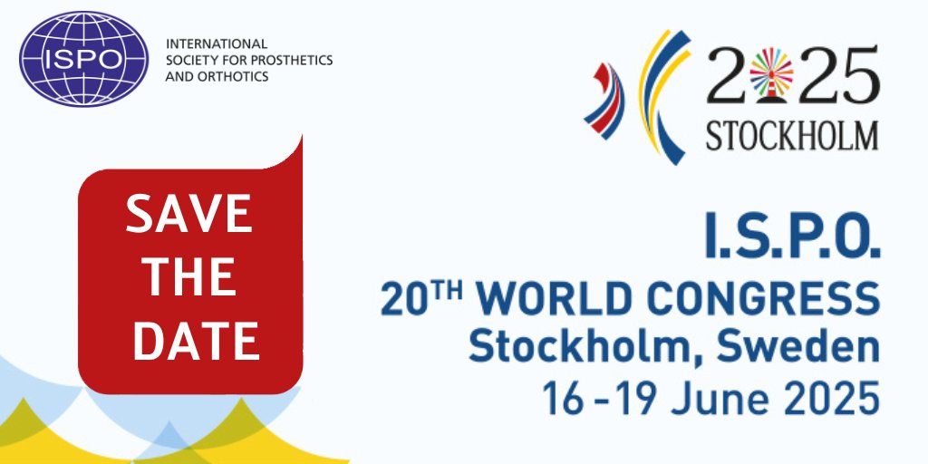 Join us in Stockholm for the I.S.P.O. 20th World Congress 2025! An event merging science and practice, hosted by ISPO National Member Societies of Sweden, Norway, the UK, and the Netherlands.