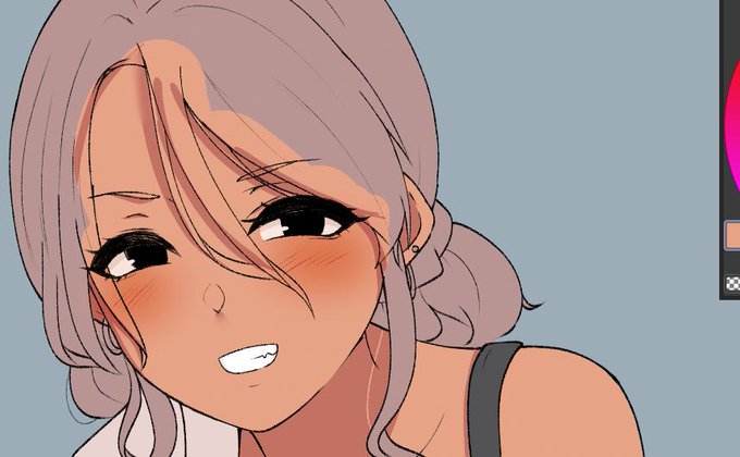 レインボーアートデラックスで色塗ってる 