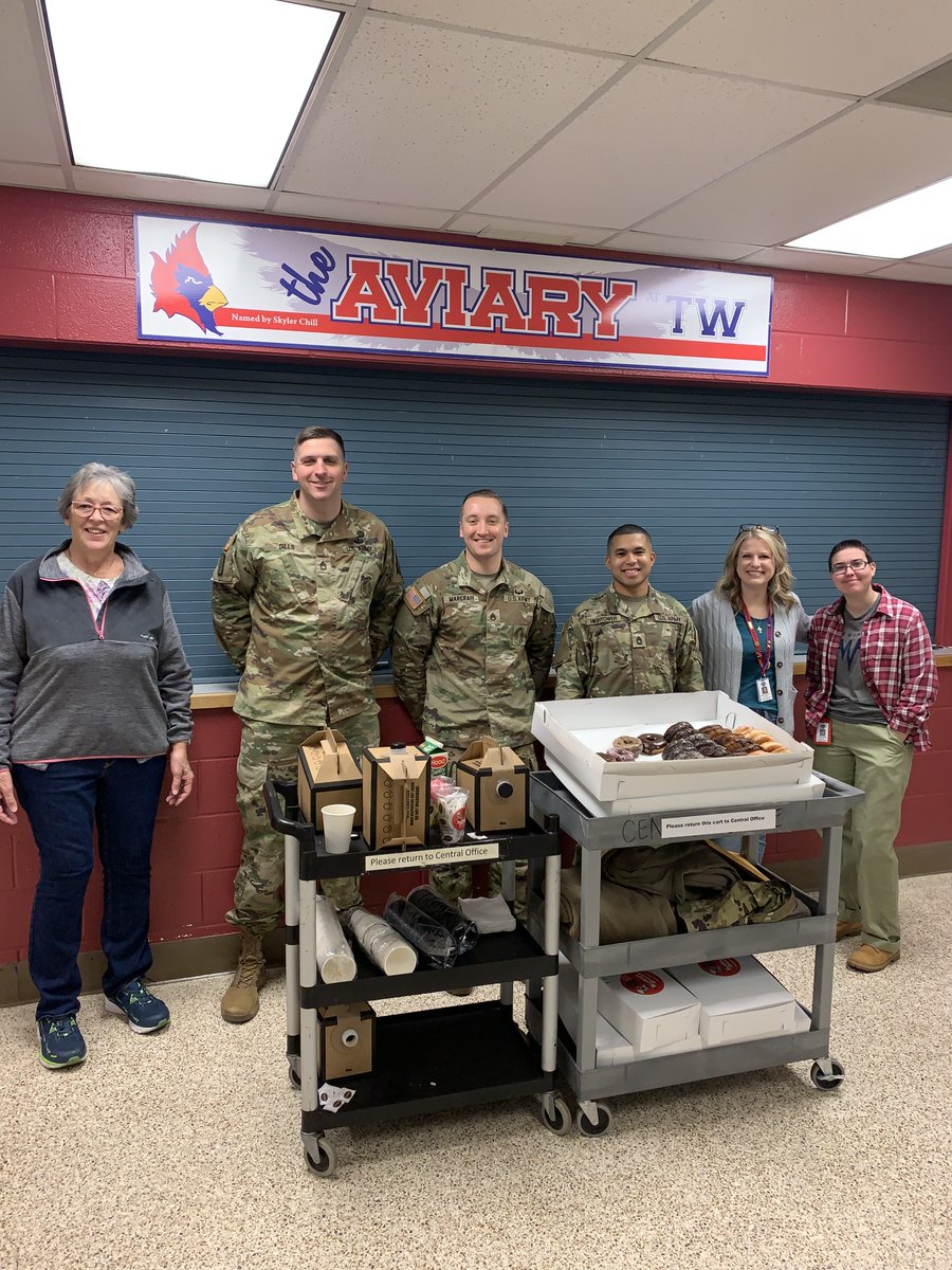 Special thanks to the <a href="/OHNationalGuard/">Ohio National Guard</a> for swinging by this morning! Thank you Sergeant Dills for your dedication to our school  and community. <a href="/wcsdistrict/">Worthington Schools</a>