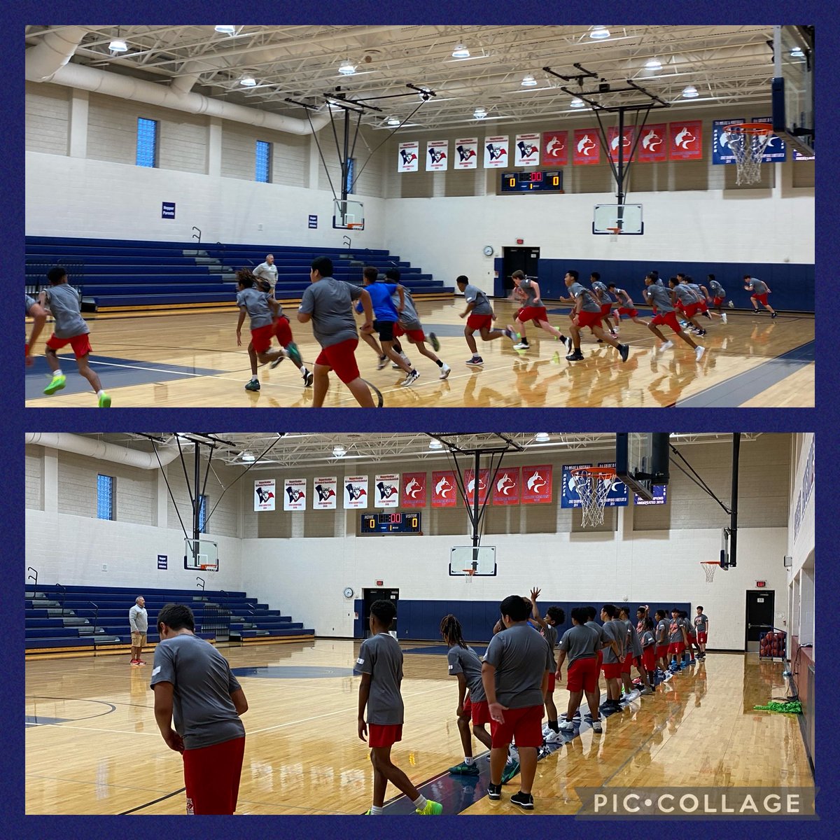 consueloward48's tweet photo. Thursday morning grind ⁦@HopperMS⁩ 7th grade ⁦@hmshuskyfb⁩ 🏀🏀🏀🏀 https://t.co/JGuj1dVsRD