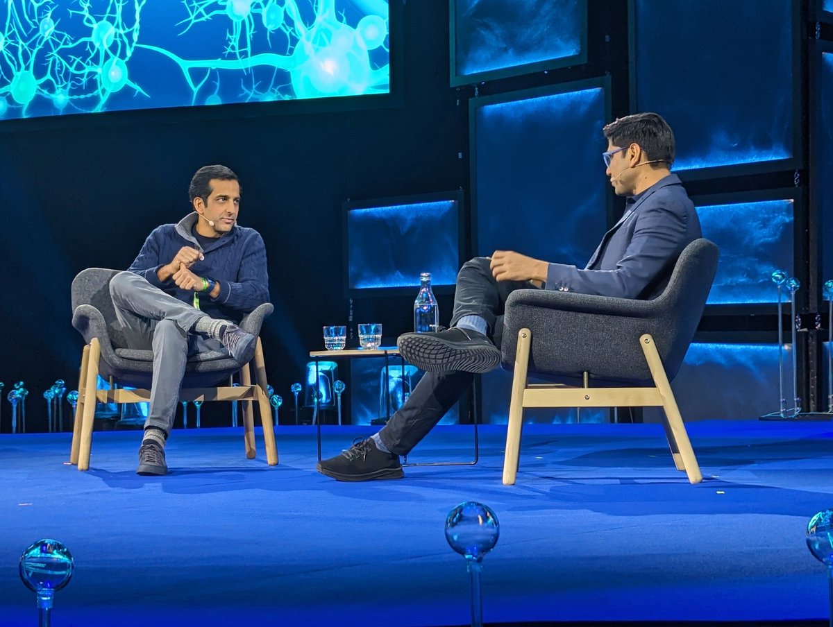 Lenskart's @peyushbansal in conversation with SoftBank's Sumer Juneja at #Slush2023