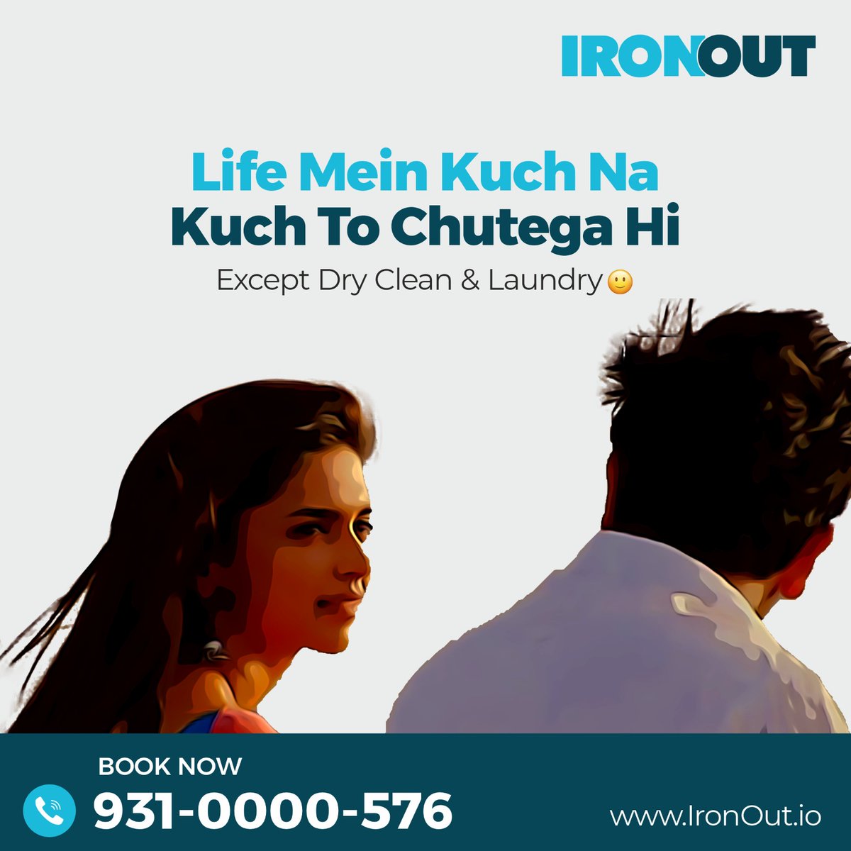 Life mein important cheezein mat chhodho, dry
cleaning or laundry hum pe chhodh do.
Call Now: 9310000576
Click the link in the bio and download the IronOut
App!
.
#IronOut #IronOutofficial #Yehjawanihaidiwani
#Movierelatable #drycleaning
#professionaldrycleaning #premiumcleaning