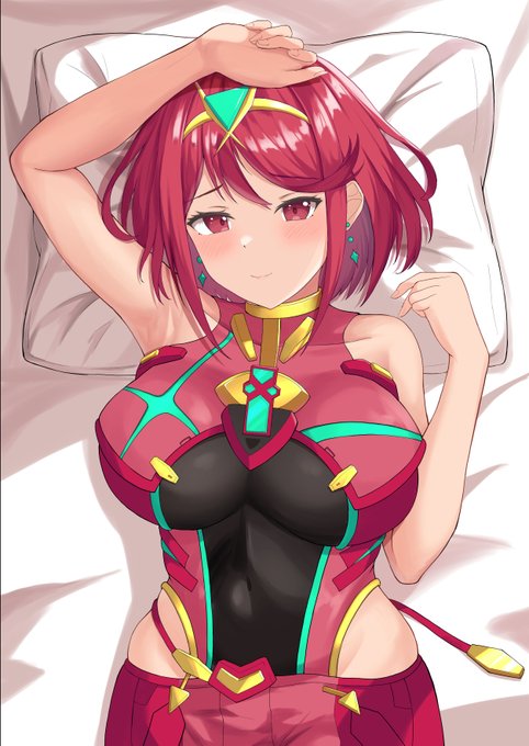 #今月かいた絵を晒そう 
C103の表紙用に描いたホムラちゃん! 