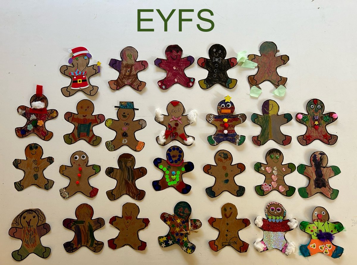 Dukes_Primary's tweet photo. Well done to our children who joined in with our PTA Christmas Gingerbread Person competition! https://t.co/zdDFjqMfTG