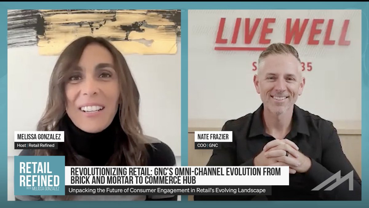 In my latest episode of Retail Refined, I had the chance to sit with the innovative Nate Frazier, Chief Operating Officer at <a href="/GNCLiveWell/">GNC</a> .

GNC’s omni-channel evolution into an integrated commerce hub epitomizes the shift of consumer behavior. Hear how: marketscale.com/industries/ret…