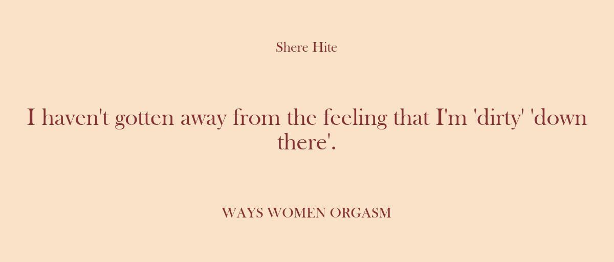 LrnAbtSexuality's tweet photo. Uncover intriguing discoveries on the topic of female orgasm from this excerpt from 'The Hite Report', a groundbreaking #SexResearch study. Learn, share, and empower! #SexualFindings #WomenEmpowerment https://t.co/Axvdv3kYyk