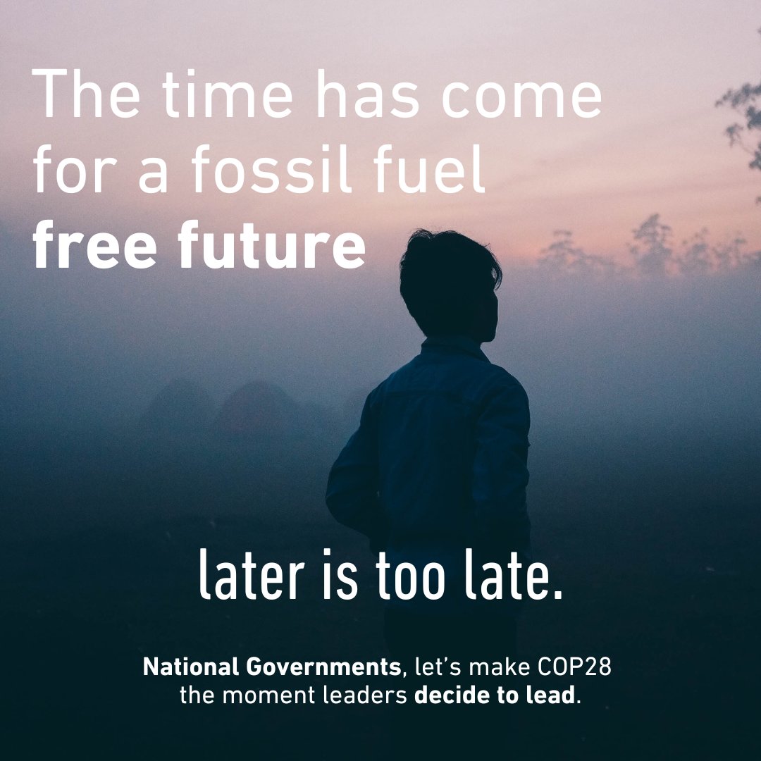 #FossilFreeCOP #ClimateCrisis