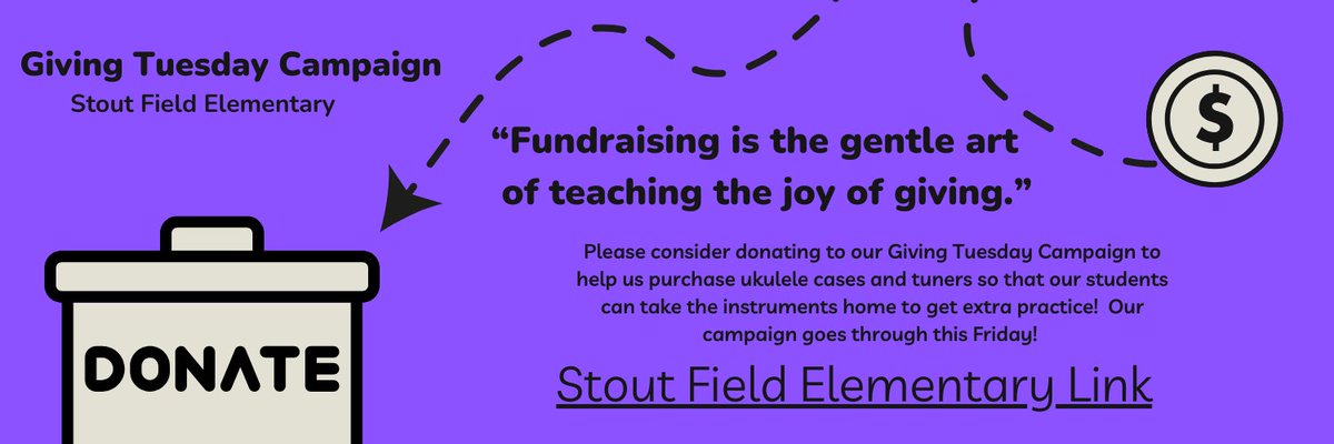 Two more days to show support to Stout Field Elementary and our amazing students!!  What an awesome opportunity for them!!