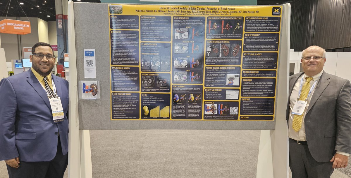 William Weadock, MD (@weadockmd) on Twitter photo Poster <a href="/RSNA/">RSNA</a> #RSNA23 Annual Meeting on how to create Renal 3D Prints for Surgical Planning.
<a href="/UMichMedSchool/">University of Michigan Medical School</a> #MedStudent Mujtaba Hameed, mentored by <a href="/WeadockMD/">William Weadock, MD</a> <a href="/stensy/">Kristian Stensland, MD MPH</a> <a href="/peepeeDoctor/">Khurshid Ghani</a> <a href="/wandering_gu/">Todd 〽️ Morgan, MD</a> Poster <a href="/RSNA/">RSNA</a> #RSNA23 Annual Meeting on how to create Renal 3D Prints for Surgical Planning.
<a href="/UMichMedSchool/">University of Michigan Medical School</a> #MedStudent Mujtaba Hameed, mentored by <a href="/WeadockMD/">William Weadock, MD</a> <a href="/stensy/">Kristian Stensland, MD MPH</a> <a href="/peepeeDoctor/">Khurshid Ghani</a> <a href="/wandering_gu/">Todd 〽️ Morgan, MD</a>