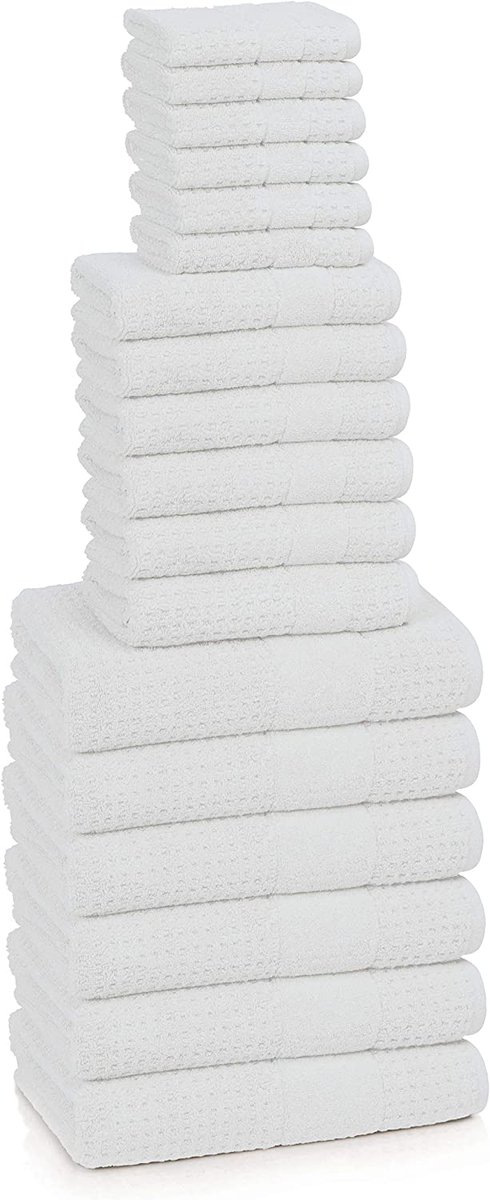 This 100% Turkish Cotton Towel Hammam Collection, 18 Piece Set (White) is made in Turkey. In stock and on sale now at turkishtowelsets.com
turkishtowelsets.com/p/turkish-towe…
#18piecetowelset #100turkishcotton #waffleweave #premiumcotton #madeinturkey #white #turkishtowels #shopourwebsite