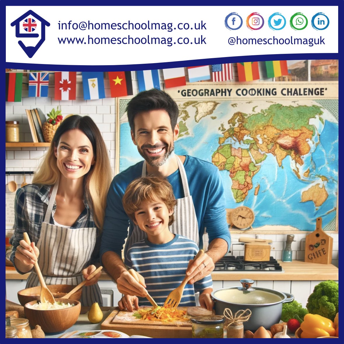 🎉🌍 #FridayFun: Geography Cooking Challenge! 🍳🌏

Home-schoolers, let's cook a dish from a different country! Learn about its geography, history, and culture while enjoying delicious food. Share your culinary journey and insights! 🥘📚

#HomeSchooling #WorldCuisine 🌟👩‍🍳👨‍🍳