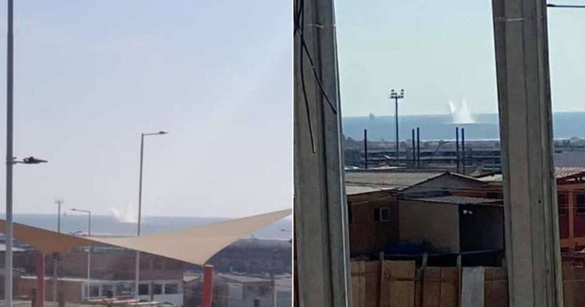 lacuarta's tweet photo. “Junten agua”: surgen teorías (y posible explicación) tras extraño “fenómeno” grabado en Arica https://t.co/O4BgqLBnLY https://t.co/v0V8UkCBBO