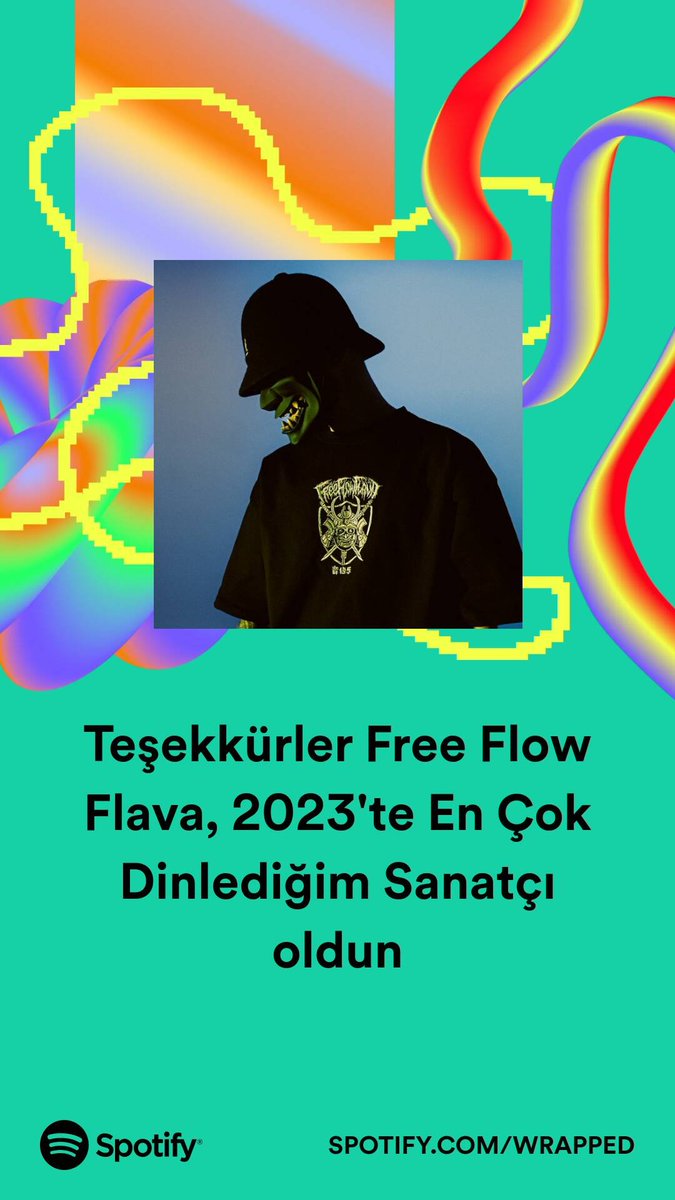 Free Flow Flava, harika müziklerin için teşekkürler. Bu yıl Jdm şarkısını dinlemeye doyamadım. #SpotifyWrapped 
open.spotify.com/artist/7BvLgun…