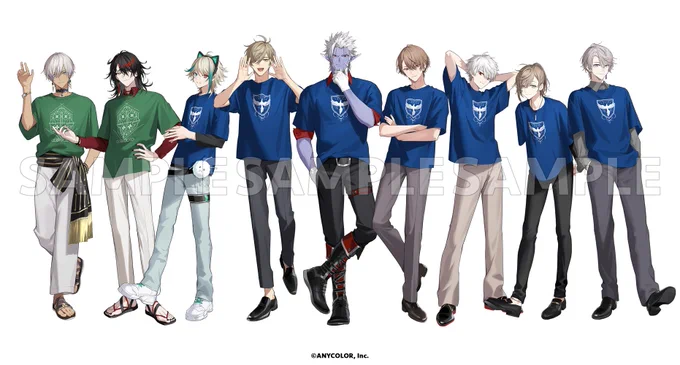 にじさんじフェス2023にてクラスTシャツビジュアルの一部を担当させていただきました よろしくお願いします  #にじさんじ