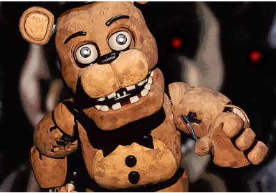 GLigh7's tweet photo. 2. FIVE NIGHTS AT FREDDY'S

Bear theme, 1589 password, David name on kid's art w/ no David in film, $130m opening, 1300 cop car, giant switch, "See you on the flipside" https://t.co/1T7uY7cbHV