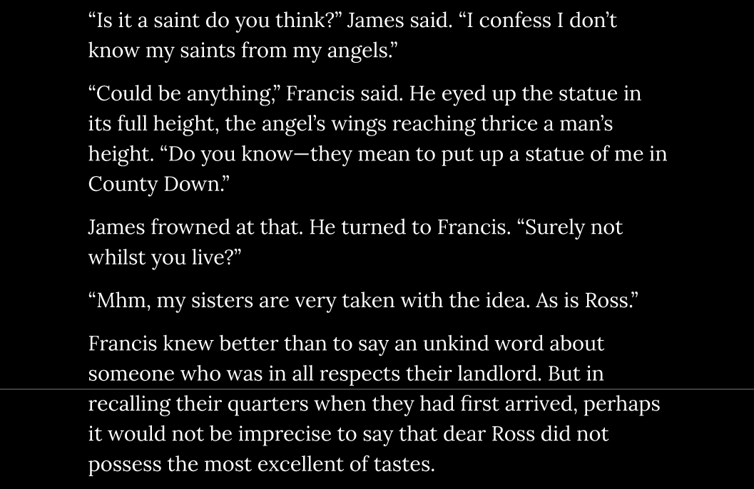 laissezferre_'s tweet photo. on god i think im done with this exchange fic. just a final pass now. 4k words in 2wks, which is scarily consistent with my usual speed (2k/wk). reassuring, as it means i'm far from a slump #terrorwips https://t.co/E4NceZyfxv