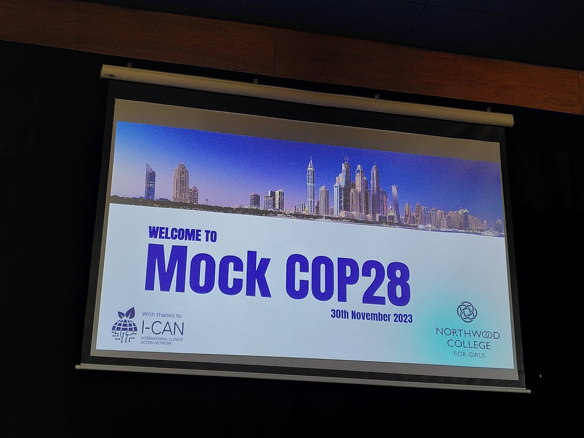 Our year 12 delegates are all seated and ready to embark on the Mock #COP28Summit by @NorthwoodGDST