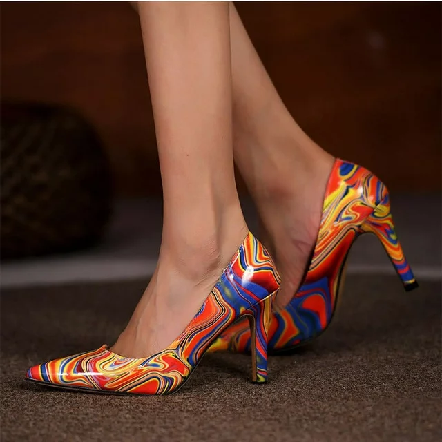 MysticFantasyX's tweet photo. Four Seasons High Heels

#stilettos #shoes #highheels #season #seasonal #pumps #pointedshoes #rainbow #colour #fashion https://t.co/Hzua69hbrc